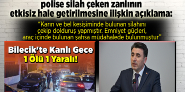 karın ve bel kesişiminde bulunan silahını çekip dolduruş yapmıştır