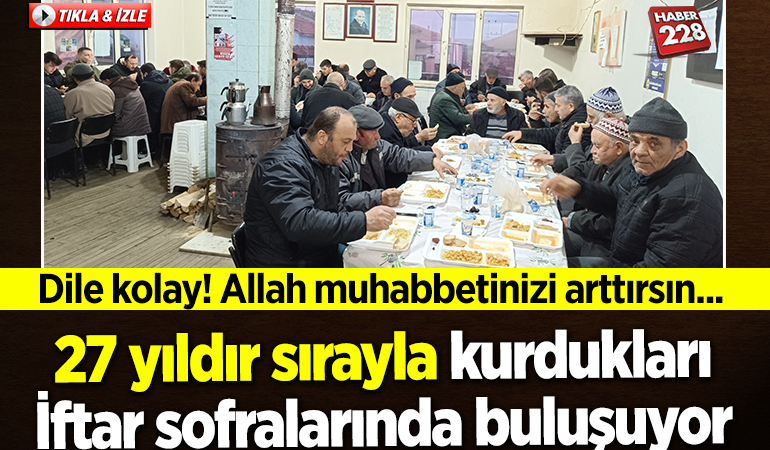 Bilecik’te köylüler 27 yıldır sırayla kurdukları iftar sofralarında buluşuyor