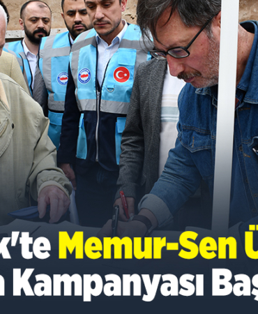 Bilecik'te Memur-Sen üyeleri imza kampanyası başlattı