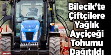Bilecik'te çiftçilere yağlık ayçiçeği tohumu dağıtıldı