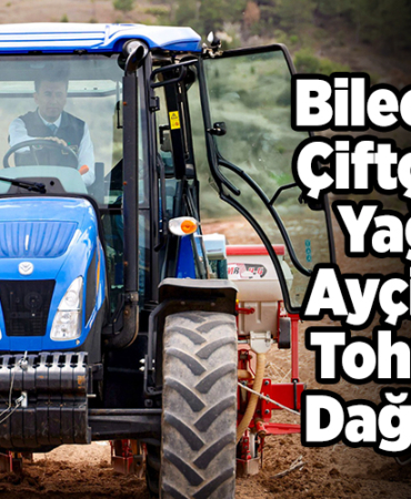 Bilecik'te çiftçilere yağlık ayçiçeği tohumu dağıtıldı