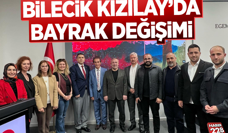 BİLECİK KIZILAY’DA BAYRAK DEĞİŞİMİ