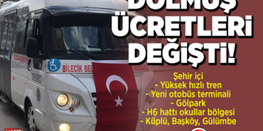 YENİ HALK DOLMUŞU ÜCRET TARİFESİ DEĞİŞTİ!
