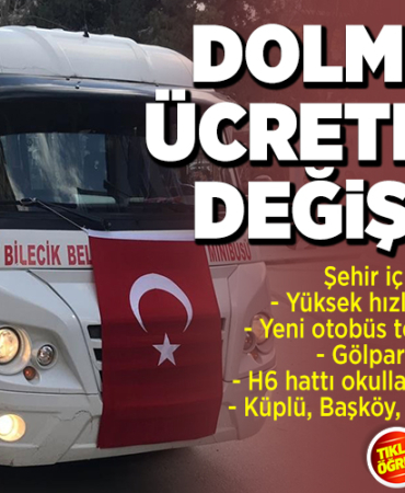 YENİ HALK DOLMUŞU ÜCRET TARİFESİ DEĞİŞTİ!