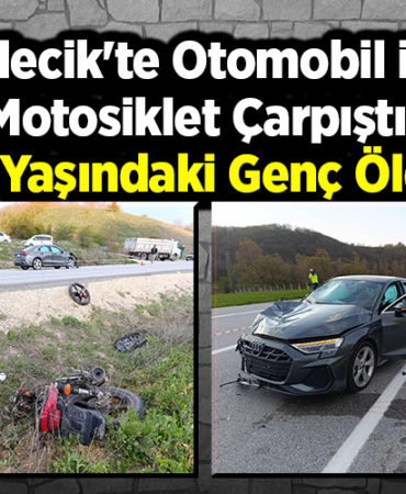 Bilecik'te Otomobil ile Motosiklet Çarpıştı; 18 Yaşındaki Genç Sürücü Öldü