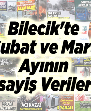 Bilecik'te Şubat ve Mart Ayının Asayiş Verileri!