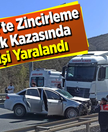 Bilecik'te zincirleme trafik kazasında 1 kişi yaralandı