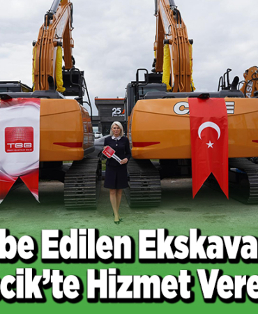 Hibe edilen ekskavatör Bilecik'e hizmet verecek!