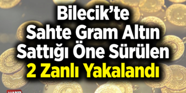 Sahte gram altın sattığı öne sürülen 2 zanlı yakalandı