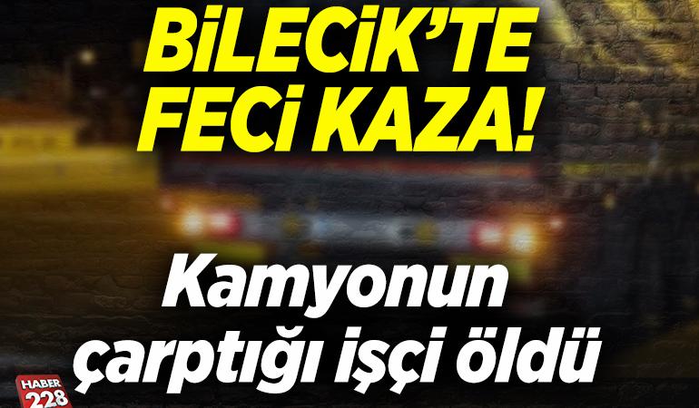 Bilecik’te geri manevra yapan kamyonun çarptığı işçi öldü