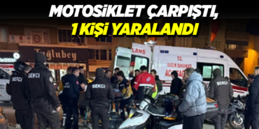 BİLECİK'TE OTOMOBİL İLE MOTOSİKLET ÇARPIŞTI, 1 KİŞİ YARALANDI