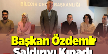 Başkan Özdemir saldırıyı kınadı