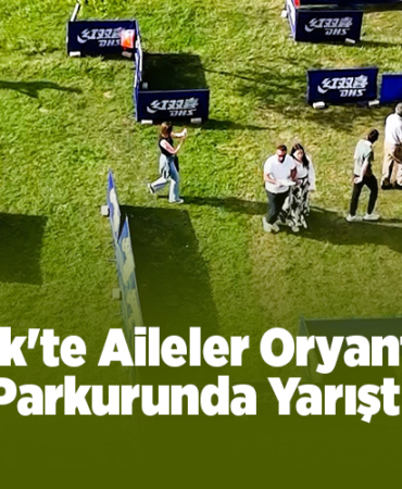 Bilecik'te aileler oryantiring parkurunda yarıştı