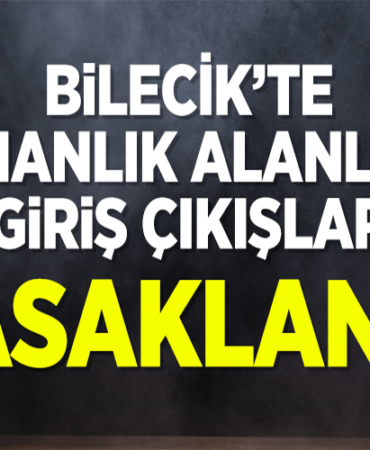 Bilecik'te ormanlık alanlara girişler 5 ay süreyle yasaklandı