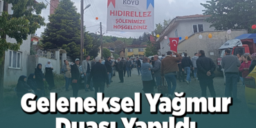 Geleneksel yağmur duası yapıldı