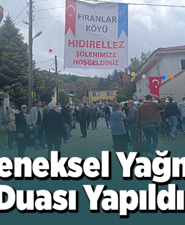 Geleneksel yağmur duası yapıldı