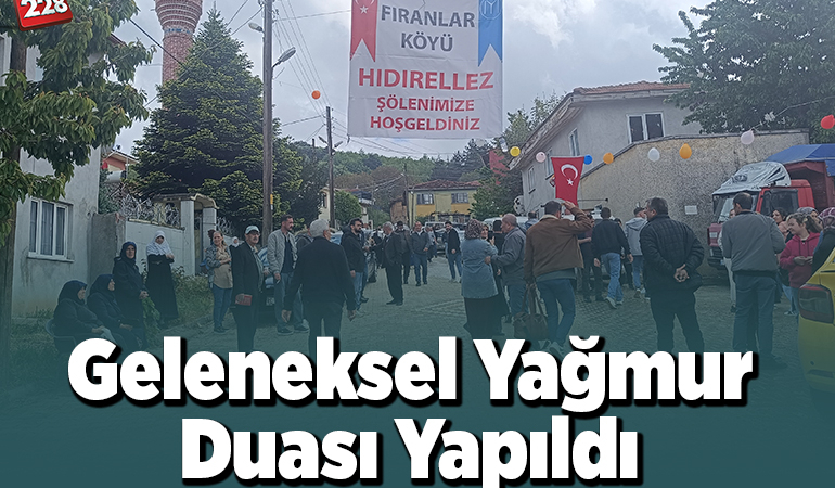 Geleneksel yağmur duası yapıldı