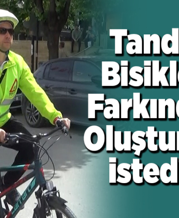 Tandem bisikletle farkındalık oluşturmak istediler