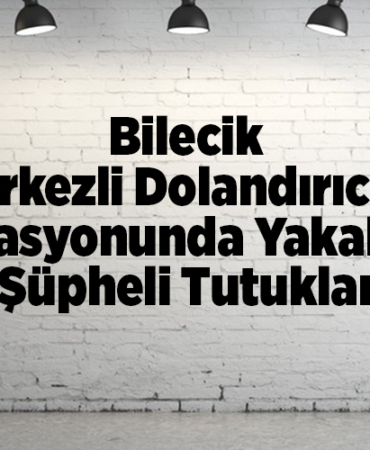 Bilecik merkezli dolandırıcılık operasyonunda yakalanan 12 şüpheli tutuklandı