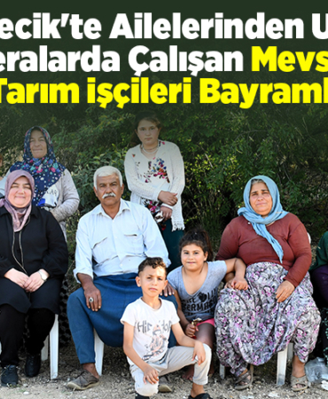 Bilecik'te ailelerinden uzakta seralarda çalışan mevsimlik tarım işçileri bayramlaştı