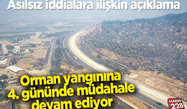 Bilecik’teki orman yangınına 4. gününde müdahale devam ediyor: Asılsız iddialara ilişkin açıklama