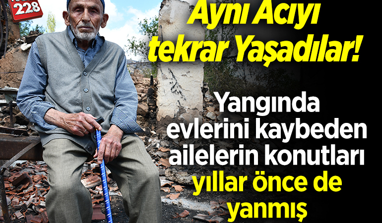 Orman yangınında evlerini kaybeden Bilecikli ailelerin konutları yıllar önce de yanmış