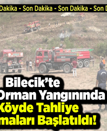 Bilecik’te Çıkan Orman Yangınında 2 Köyde Tahliye Çalışmaları Başlatıldı!