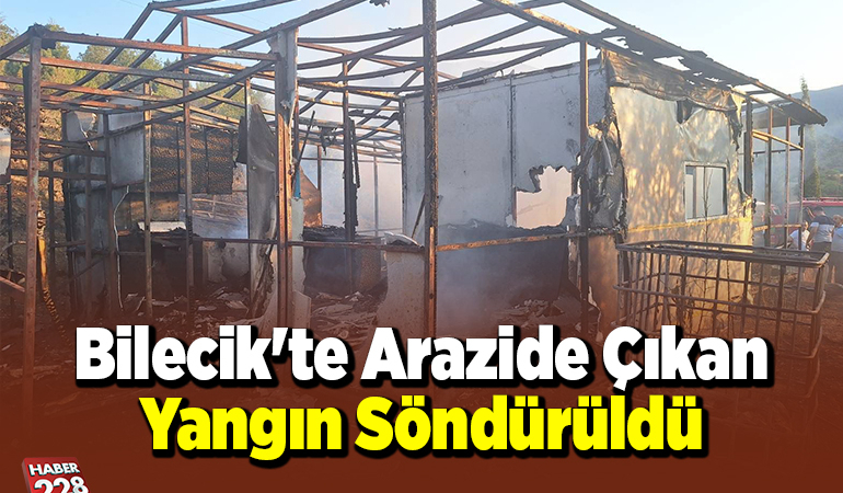 Bilecik’te arazide çıkan yangın söndürüldü