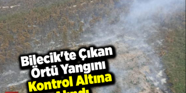 Bilecik'te çıkan örtü yangını kontrol altına alındı