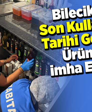 Bilecik'te son kullanma tarihi geçmiş ürünler imha edildi