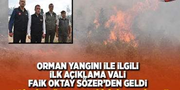 alevlerin rüzgarın etkisiyle yayıldığını söyledi