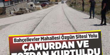 bahçelievler mahallesi tozdan kurtuldu
