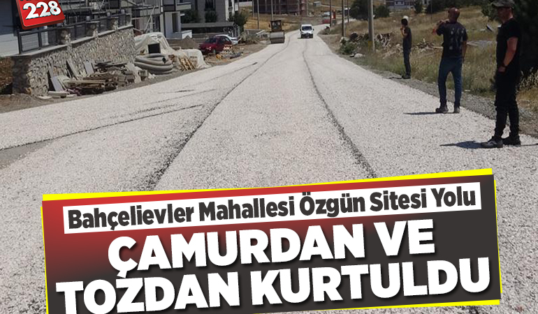 Bahçelievler Mahallesi Özgün Sitesi Yolu Tozdan Kurtuldu!