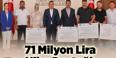 71 milyon lira hibe desteği
