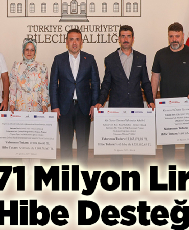 71 milyon lira hibe desteği