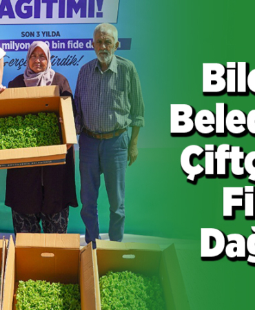 Bilecik Belediyesi çiftçilere fide dağıttı