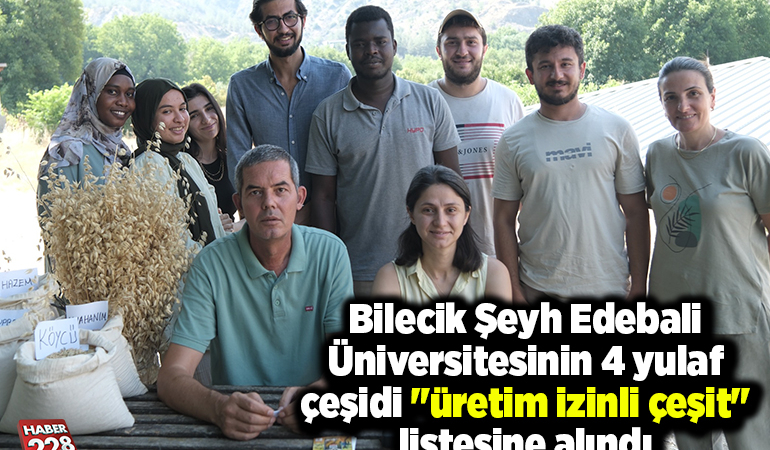 Bilecik Şeyh Edebali Üniversitesinin 4 yulaf çeşidi “üretim izinli çeşit” listesine alındı