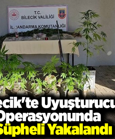 Bilecik'te uyuşturucu operasyonunda 2 şüpheli yakalandı