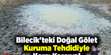 Bilecik'teki doğal gölet kuruma tehdidiyle karşı karşıya kaldı