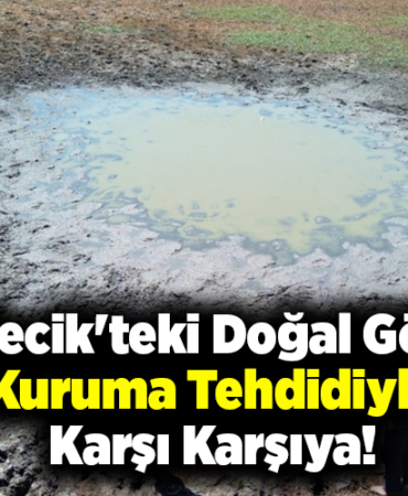 Bilecik'teki doğal gölet kuruma tehdidiyle karşı karşıya kaldı