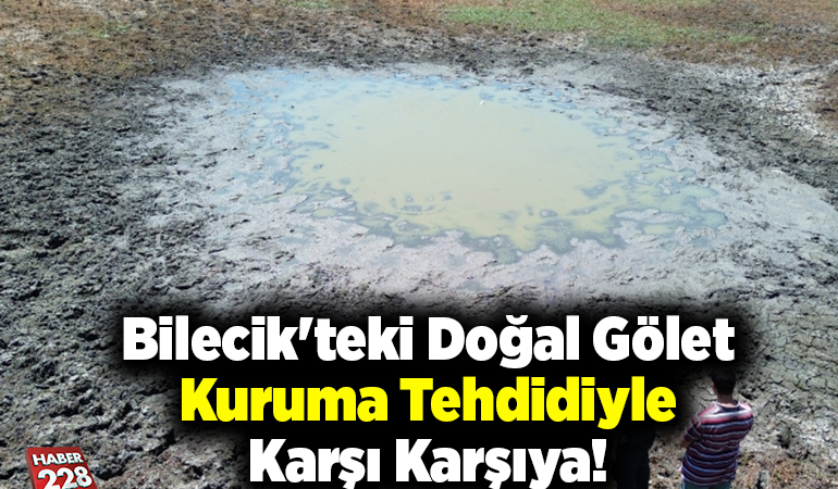 Bilecik’teki doğal gölet kuruma tehdidiyle karşı karşıya!