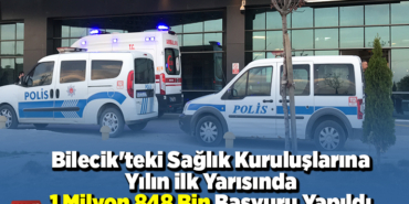Bilecik'teki sağlık kuruluşlarına yılın ilk yarısında 1 milyon 848 bin başvuru yapıldı