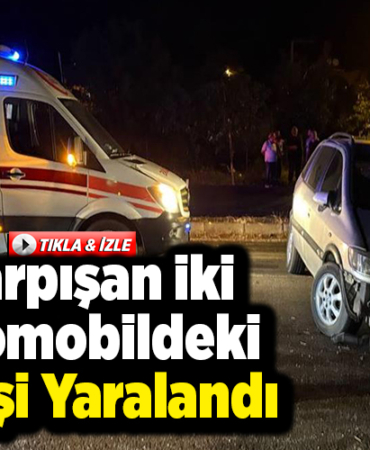 Çarpışan iki otomobildeki 8 kişi yaralandı