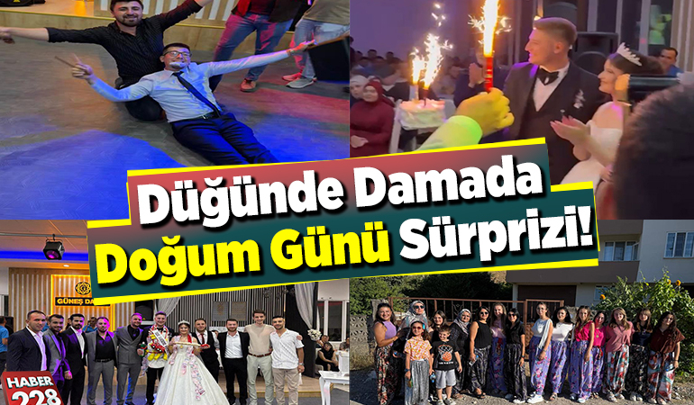 Düğünde Damada Doğum Günü Sürprizi!