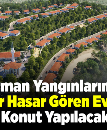 Orman yangınlarında ağır hasar gören evlere konut yapılacak