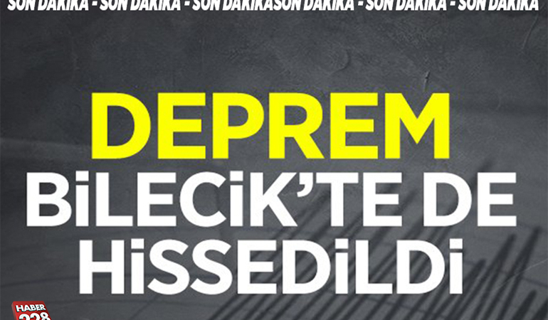 6.1 Şiddetinde ki  Deprem Bilecik’te de Hissedildi