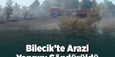 Bilecik’te arazi yangını söndürüldü