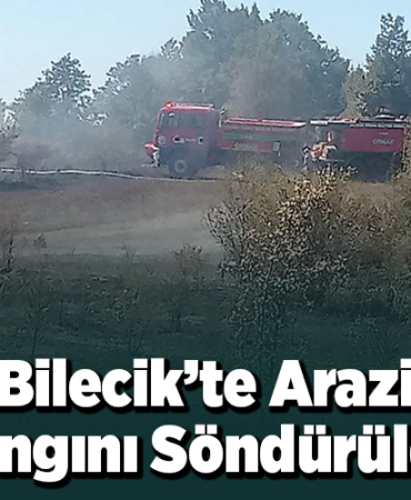 Bilecik’te arazi yangını söndürüldü