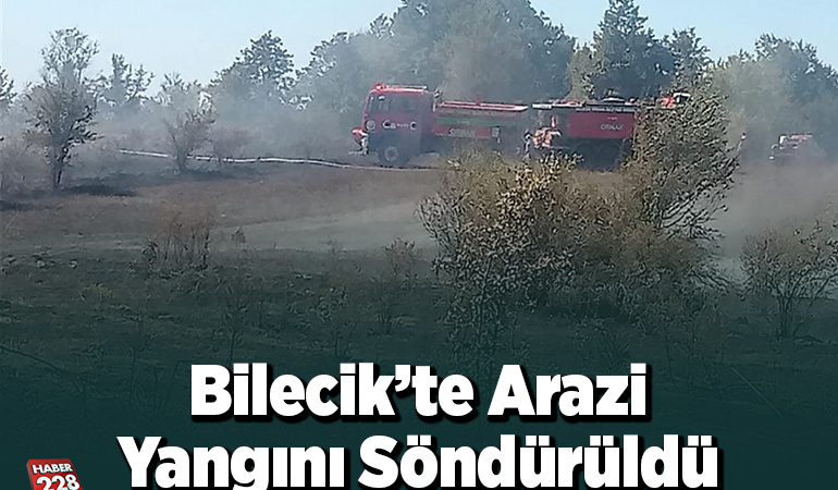 Bilecik’te arazi yangını söndürüldü