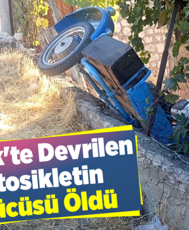 Bilecik'te devrilen motosikletin sürücüsü öldü